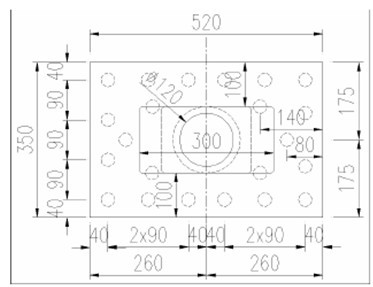 根微型桩,桩径d25cm,桩长25m,桩平面按梅花状布置,间距@60×90cm;桩身